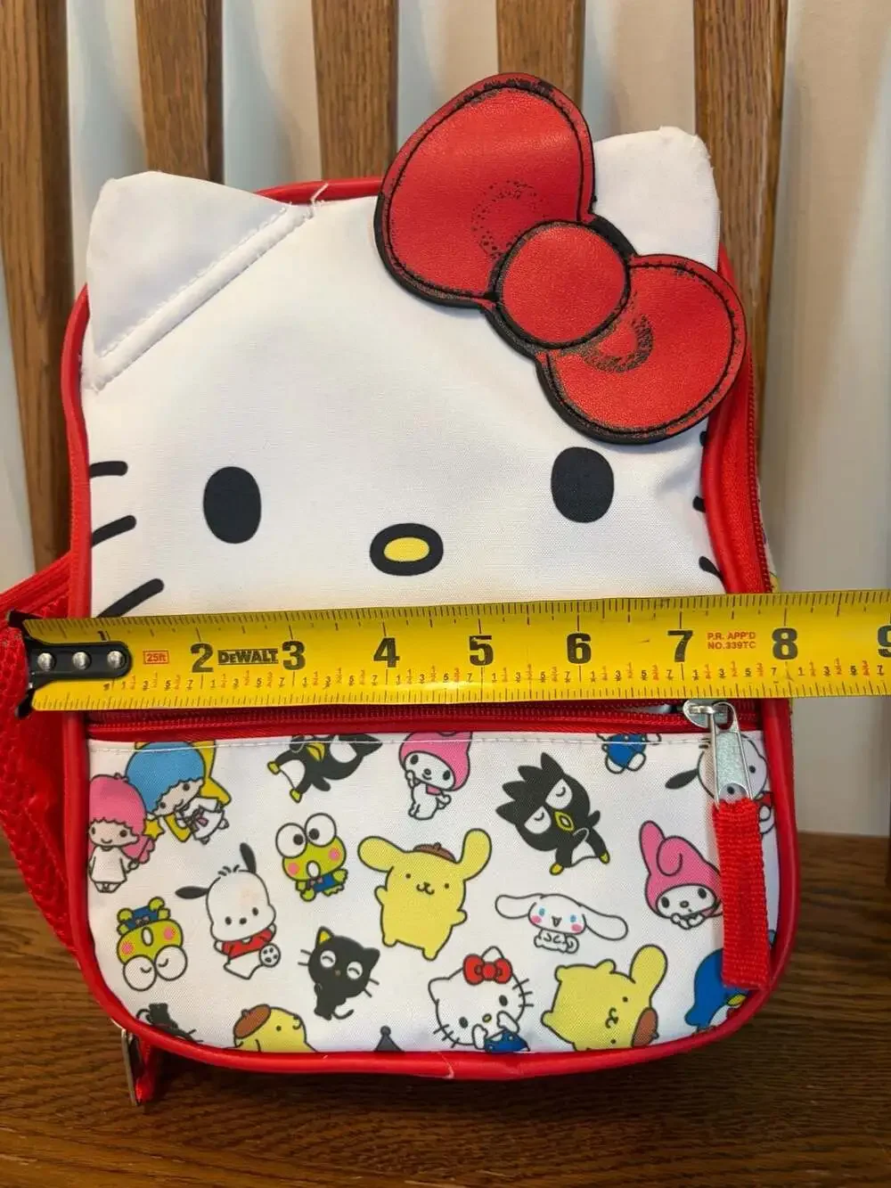 Sanrio Hello Kitty And Friends Insulated Lunch Bag Red Bow White